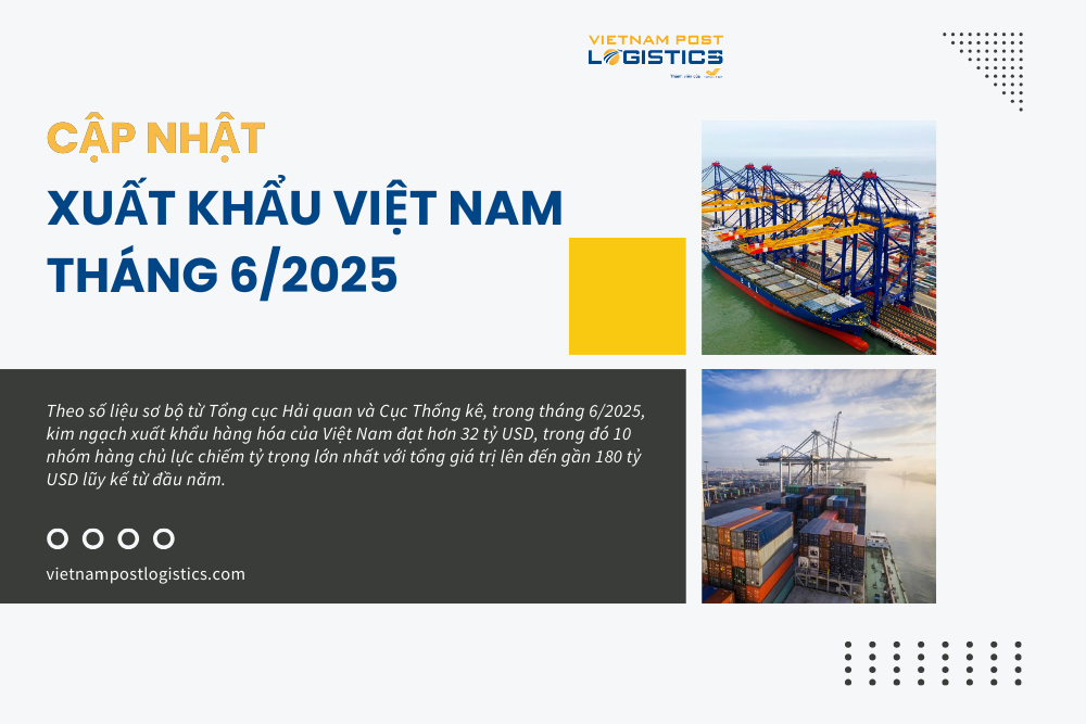 Cập nhật thị trường xuất khẩu T6/2025