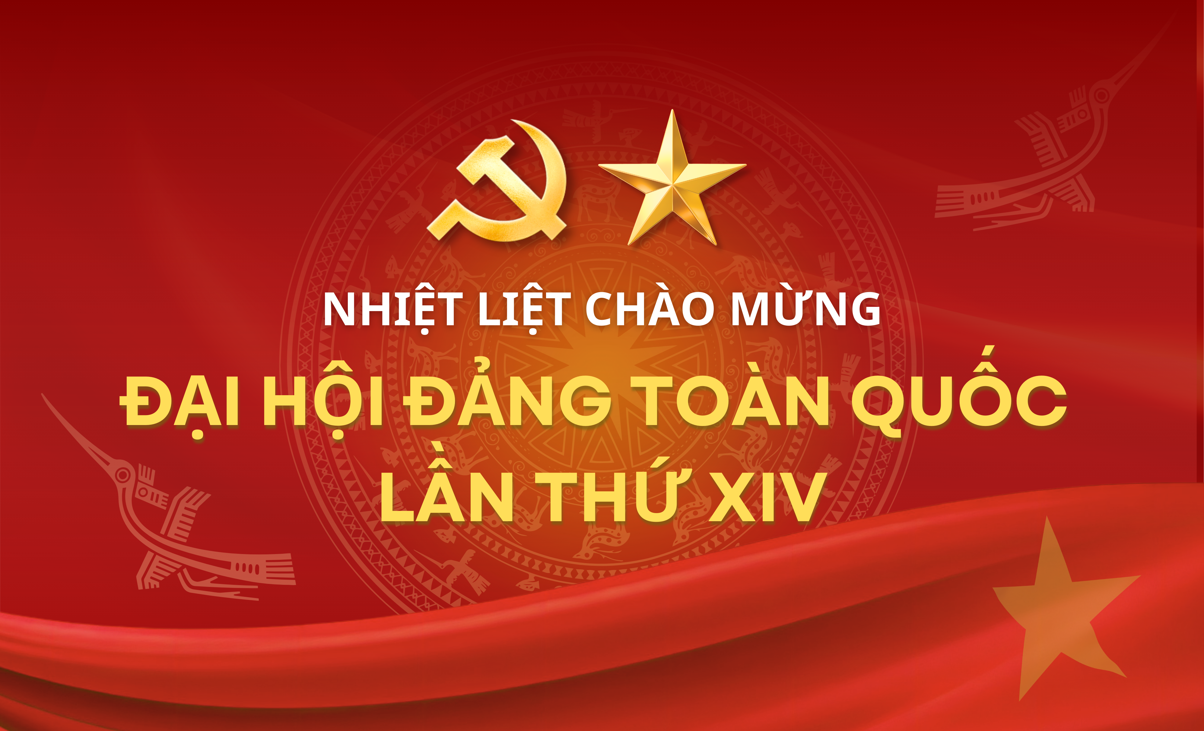 Ảnh mừng đại hội Đảng lần thứ 14